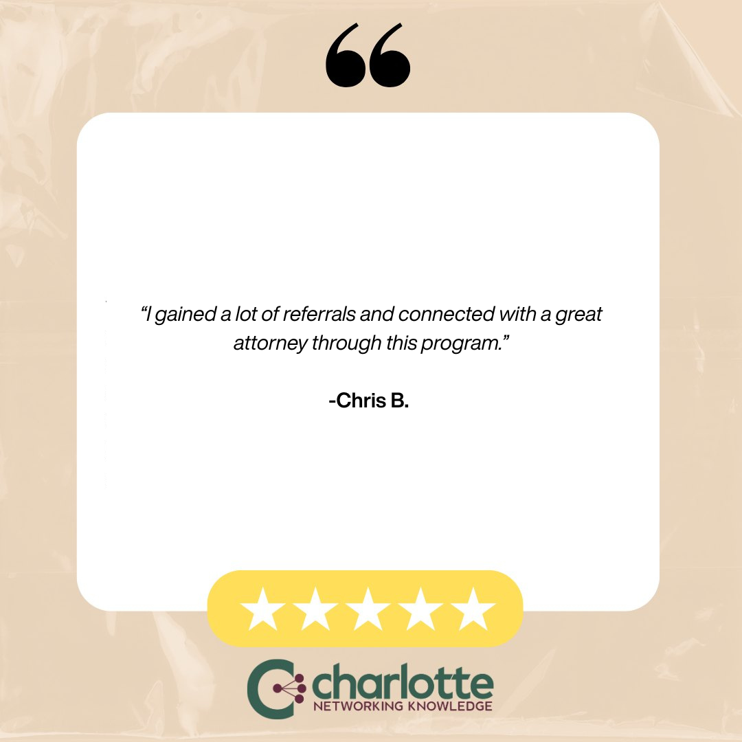 Chris achieved measurable results in leads, referrals, and client growth through live networking coaching and hands-on strategies.