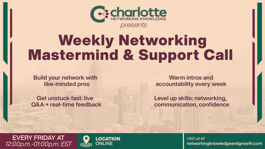 Join Our Weekly Networking Mastermind & Support Call!