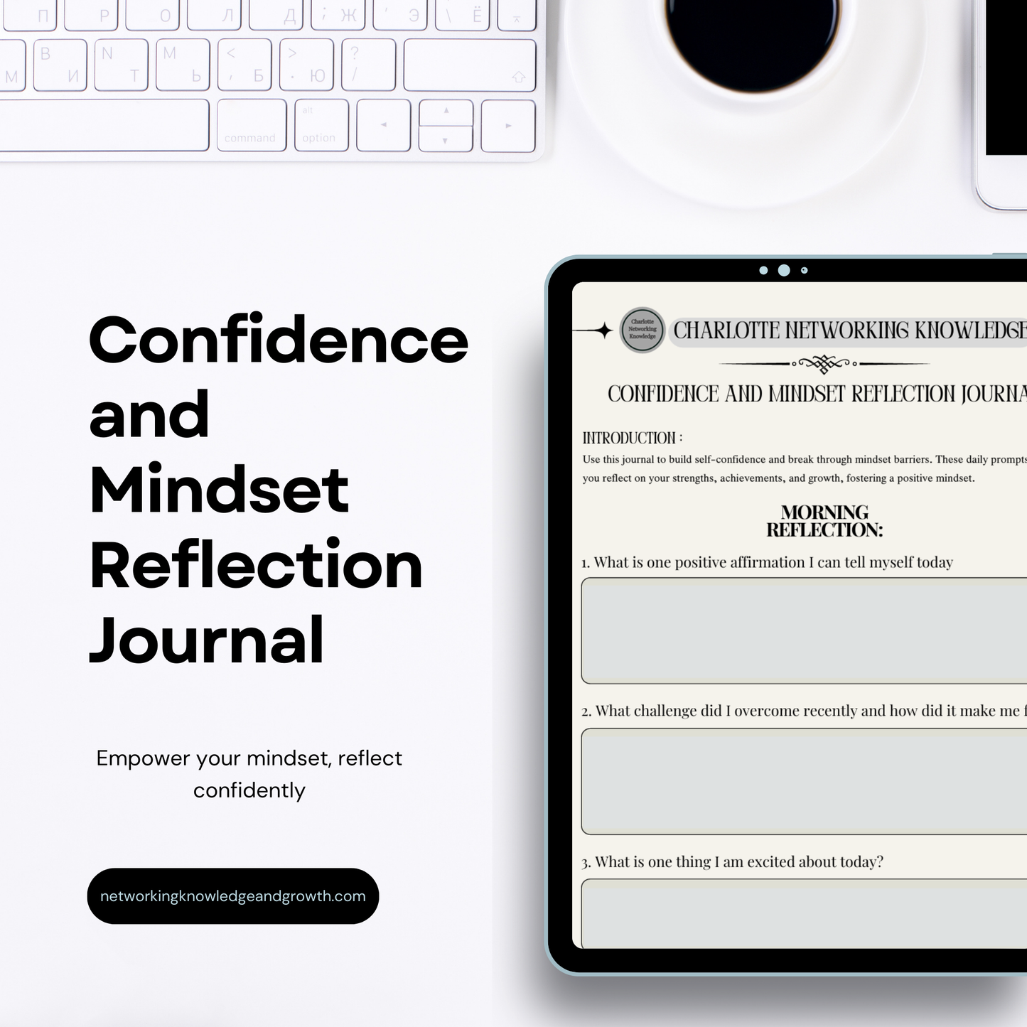 Daily Confidence and Mindset Reflection Journal (Digital Journal)