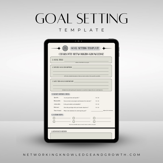 Goal-Setting Template (Digital Template)