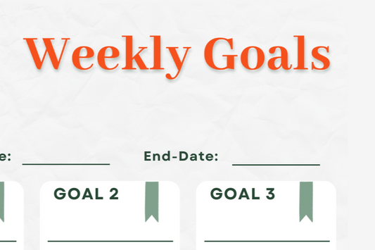 Weekly Goal Planner (Digital Goal Setting Planner)