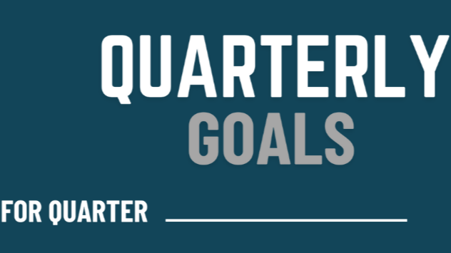 Quarterly Goal-Setting Template (Digital Template)