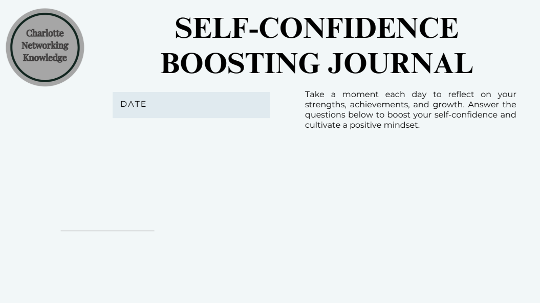 Self-Confidence Boosting Journal (Digital Product)