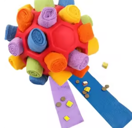 Snuffle Ball Toy for Dogs (Red)